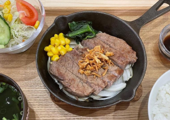 国産牛ステー定食